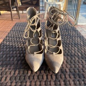Suede Strappy Heels